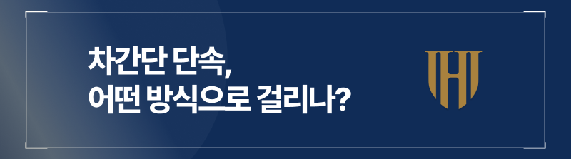 차간단 단속 방식